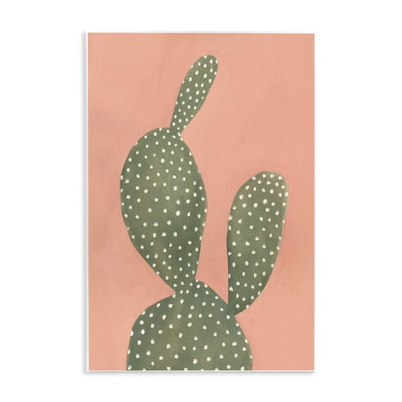 Stupell Industries Bohemian Painted Coral Cacti Wall Plaque Art, 10 x 15, by Emma Scarvey