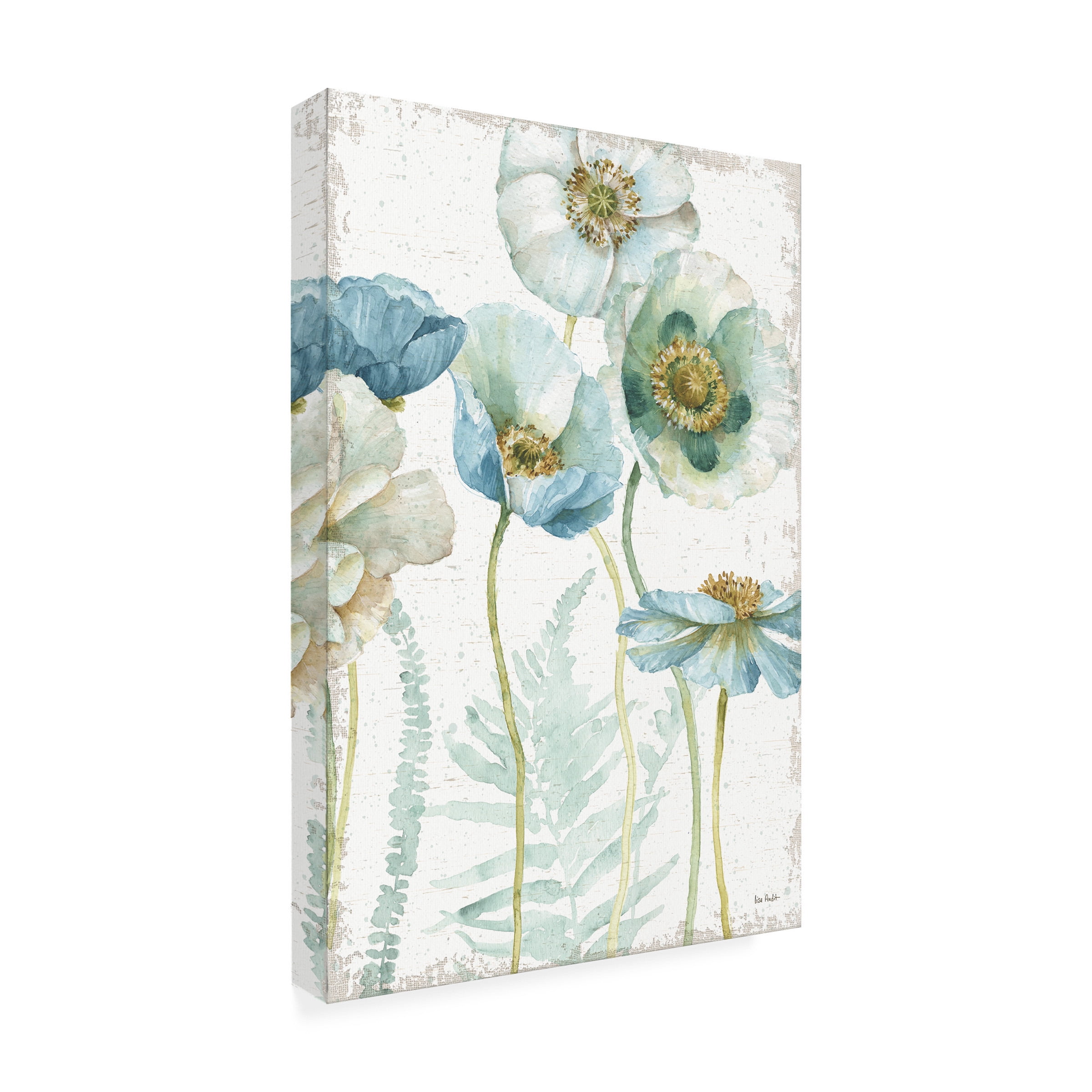 Trademark Fine Art "My Greenhouse Flowers I Crop on Wood" Canvas Art by Lisa Audit