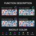 thumbnail image 5 of Pomegranate and Blue Leaf RGB Gaming Mouse Pad Large Keyboard Mat Rubber Base 13 Light Modes, 5 of 6
