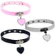 thumbnail image 2 of Collar Gótico Punk Para Mujer, Gargantilla De Corazón De Cuero Pu Ajustable A La Moda, Joyería De Hip Hop Monstrate AP007456-03, 2 of 6