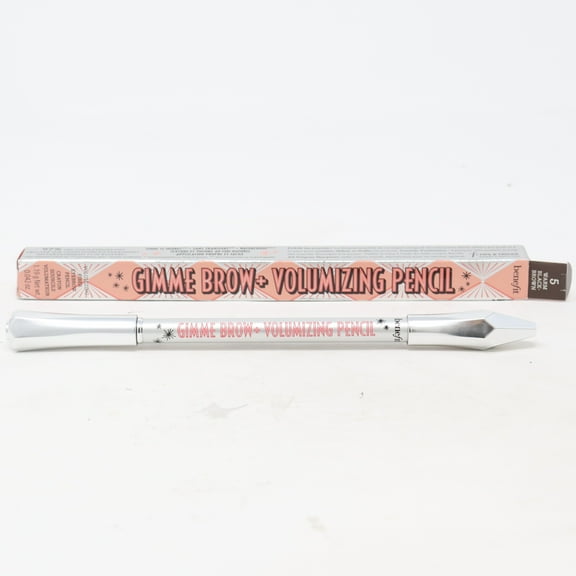 Benefit Cosmetics Gimme Volumizing Eyebrow Pencil 5 Warm Black Brown, 0.42oz