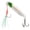 Green Silver, variant on NANMELX High Strengths Slow Sinking Baits Features Flexible Silicones Tail And Double Hook Bright Color For Predators Fish