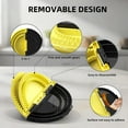 thumbnail image 4 of Tortilla Sealer, 3 in 1 Quesadilla Maker with 10+8+6 Inches, Removable Burrito Crimper for Burritos, Tacos, Pancakes, Calzone, Dumplings(Black Yellow), 4 of 7