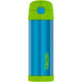 thumbnail image 1 of Thermos Funtainer Stainless Water Bottle 16 Ounces Teal, 1 of 1