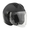 FUEL, SH-WS0015, Open-Face Helmet With Shield, Matte Black, Medium