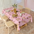 thumbnail image 3 of Strawberry Plants Fruit Cow Milk Rectangle Tablecloth 60"x102",Waterproof Polyester Rectangle Table Cloth, Wipeable Spillproof Polyester Tablecloth for Dining, Camping, Indoor and Outdoor, 3 of 6