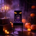thumbnail image 5 of PYURTEP Halloween Chair Covers, Spooky Face Slipcovers, Double-Sided Printed Decorative Chair Covers for Indoor Outdoor Dining Halloween Decor, 5 of 6