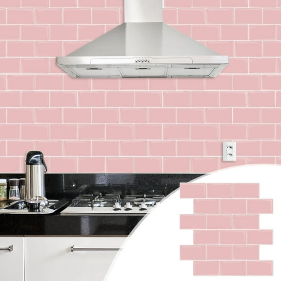 YOHAVEN 3D Peel and Stick Wall Tile Stickers 12”x12”, Self Adhesive Waterproof Backsplash for Kitchen Bathroom Laundry Room Wall Decor