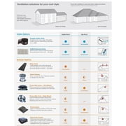 GAF Master Flow 5 Vent Cap Pack of 6
