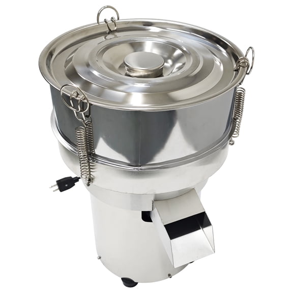 11.81" Electric Sieve Stainless Steel Powder Shaker Powder Vibrating Screen with 60 Mesh Screen