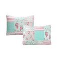 thumbnail image 2 of Cozy Line Home Fashions Cozy Line Tiffany Pink Garden Floral Patchwork Print Pink White Microfiber Reversible DayBed Quilted Bedding Set 7 Piece, 2 of 9