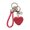 Red, variant on CIYISON Exquisite Studded Heart Keychain Handmade Polymer Clay Car Accessory
