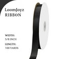 thumbnail image 7 of THEGLY 5/8 inch x 100 Yard Black Satin Ribbon Perfect for Gift Wrapping, Weddings, Crafts,Christmas,Easter,Floral Arrangements,Hair Styling,Invitation Decor & More, 7 of 7