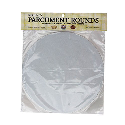 Regency Wraps RW1110 Round Parchment Paper, 10-Inch, White, Set of 24