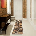 thumbnail image 6 of Kitchen Rugs and Mats Non-Skid Washable Runner Rugs Beautiful Flower Orange Long 72x24 inch for Floor Cushioned Hallway Entryway Indoor 2x6, 6 of 7