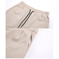 thumbnail image 6 of BiZtdJrK Joggers for Men Zip Ankle Side Elastic Waist Athletic Pants Drawstring Lightweight Training Workout Pant with Pockets Beige M, 6 of 10