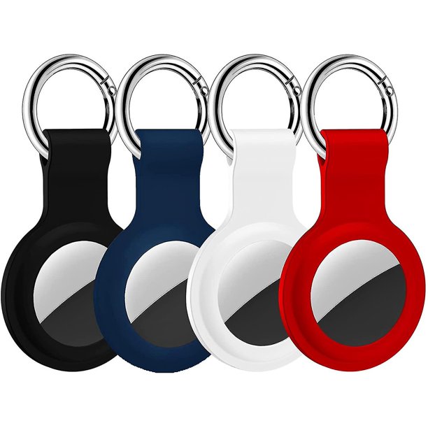 Funda compatible con Apple Airtags, llavero Airtag, paquete de 4