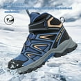 thumbnail image 3 of FANGFIUP Boys Snow Boots Winter Waterproof Antiskid Boots Hiking Outdoor Shoes Booties for Unisex Kids (Little Kid/Big Kid), 3 of 9