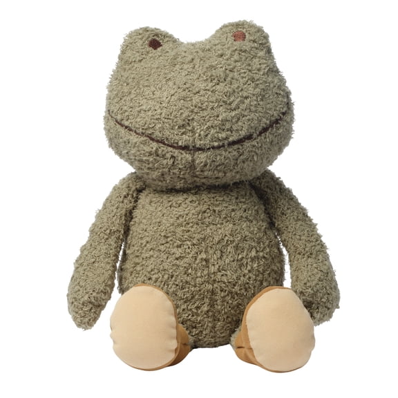 Lambs & Ivy Froggy Plush Soft Green Boucle Frog Stuffed Animal Toy