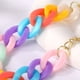 thumbnail image 3 of 2 pulseras de cadena cubana para hombres y mujeres, pulsera de hip-hop arcoíris de moda para niñas, regalos de fiesta de vacaciones, 3 of 5