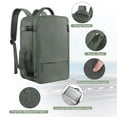 thumbnail image 4 of Mochila de viaje grande y ampliable Sinaliy para hombre y mujer, portátil de 17 pulgadas, impermeable, casual, mochila universitaria, mochila para mujer, como artículo aprobado para vuelos, 4 of 9
