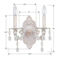 thumbnail image 7 of 5022-AW-CL-SAQ Crystorama Lighting Paris Market - Two Light Wall Sconce in Classic Style - 10 Inches Wide by 9.5 Inches High-Antique White, 7 of 7