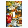 thumbnail image 2 of Metal Light Switch Wall Plate Outlet Cover (Coffee Tea Party Kettle Mocha Espresso Drinks - Single Toggle), 2 of 2