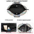 thumbnail image 3 of Multicolor Ethnic Striped Pattern Travel Tote Bags for Women Carry On,Large Weekender Bags for Women Travel,Multi Functional Duffle Bag for Work,Shopping,Sports, 3 of 5