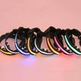 thumbnail image 5 of Opolski Pet Dog Puppy Nylon Glow in the Dark Collar LED Light Soft Adjustable Neck Strap, 5 of 7