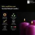 thumbnail image 2 of SOUL STICKS 4" Scented Ritual Candles Chime Taper Premium Candles 20 pcs for Rituals, Ceremonies, Meditation, Altar and Spells Hot Pink/Jasmine, 2 of 7