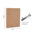 thumbnail image 3 of 2pcs A5 Refillable Ring Binder,a5 Kraft Paper Binder Tray With 2 Rings To Add Loose Sheets,a5 Kraft, 3 of 5