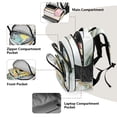 thumbnail image 5 of ALAZA Marble Green School Backpack Elementary Bag Bookbag Travel Rucksack, 5 of 6