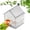 White, variant on Pull-Out External Parrot Feeder, Parrot Feeder, Hanging Wild Bird Seed with Squirrel Proof Tray, Bird House, Decorative Clear Bird Bath Tub Easy to Fill, Clean for Finch and Hummingbird.