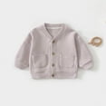 thumbnail image 2 of HXWCHs Boys button down shirt Boys Knit Sweater top toddler Pullover Soft Comfortable Kids Casual Outerwear Children Winter Autumn Warm Light Purple 2-3 Years, 2 of 3