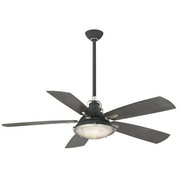 Minkaaire Groton Led Groton 56" 5 Blade Indoor / Outdoor Led Ceiling Fan - Silver