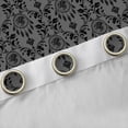 thumbnail image 4 of Feelyou Grey Mandala Damask Curtains Pack of 2 (52x84 Each), Dreamcatcher Window Curtains, 4 of 6