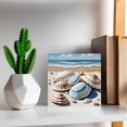 thumbnail image 5 of Blue Beach Seashells Wooden Box Sign Gifts for Men Funny Restroom Decor Sign for Bedroom Desk Decor Small Wooden Box Wood Block Signs For Shelf Desk Decoration 5x5 In, 5 of 6