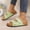 Green, variant on Womens Platform Versatile Rivet Belt Buckle Sandals, Genuine Leather Cork Footbed Slides with Memory Foam Arch Support, 2026 Vacation Essentials Summer Flat Sandals