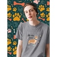 thumbnail image 2 of Big Dog Lover Corgi T-Shirt Men -Image by Shutterstock, Male Small, 2 of 4