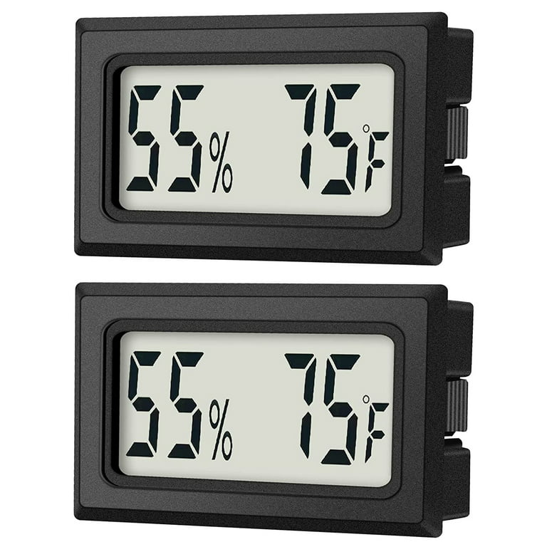 NANGOALA Digital Humidity Monitor Hygrometer Thermometer, Indoor Room Home  Temperature Humidity Monitor, Humidity Humidifier Monitor Gauge Meter