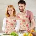 thumbnail image 3 of Pioneer Flower Floral Print Pattern Apron for Women and Men, Cotton Linen Waterproof with Pockets, Adjustable, 33x27 Inch for Kitchen, Gardening, BBQ, Salon, 3 of 6