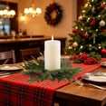 thumbnail image 3 of Artificial Leaves Candle Ring Wreath Mini Candle Holders Garland Christmas Table Centerpiece Decor For Candles Home Decoration, 3 of 6