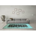 thumbnail image 3 of Ahgly Company Indoor Rectangle Oriental Light Blue Traditional Area Rugs, 8' x 12', 3 of 4