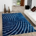 thumbnail image 5 of Allstar Rugs Allstar Modern 3D Formal Thick Striped Rug Titan 4' 11"x6' 11" 5' x 8' Modern & Contemporary, 5 of 5