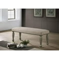 thumbnail image 1 of Roundhill Furniture Banc à Clous Rembourré Breda, Gris Antique, 1 of 5
