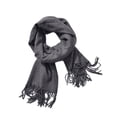 thumbnail image 1 of Qarigey Chal de cachemira Suave transpirable Versátil Fácil de combinar Lana de cordero Suave al tacto Bufanda lisa Cálida y acogedora Accesorios de disfraces gris oscuro, 1 of 6
