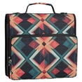 thumbnail image 5 of FORMRS Zipper Binder with Shoulder Strap 2-inch Ring 500 Sheet Capacity File Bag, Green Abstract, 5 of 5