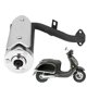 thumbnail image 4 of Scooters Pipe de Escape, Silenciador de Escape de Motocicleta Aplicacia de Ancho Confiable para 43cc 49cc Quad ATV Mini Bikes, 4 of 7