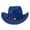 Blue, variant on Blend Wide Brim Cowboy Hat For And Classic Western Fedora With Stylish Cowboy Hat Adult