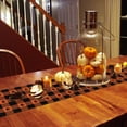 thumbnail image 4 of Table Runner 72 Inches Long, Funny Pumpkin Pattern on Orange Plaid Cotton Linen Table Runners Non-Slip Durable Dresser Scarves for Table Party Dinner Holiday Home Decor, 1 Pack, 4 of 5